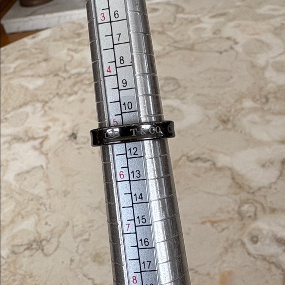 Tiffany & Co. 1837 Narrow Concave Titanium Ring - Picture 8 of 8